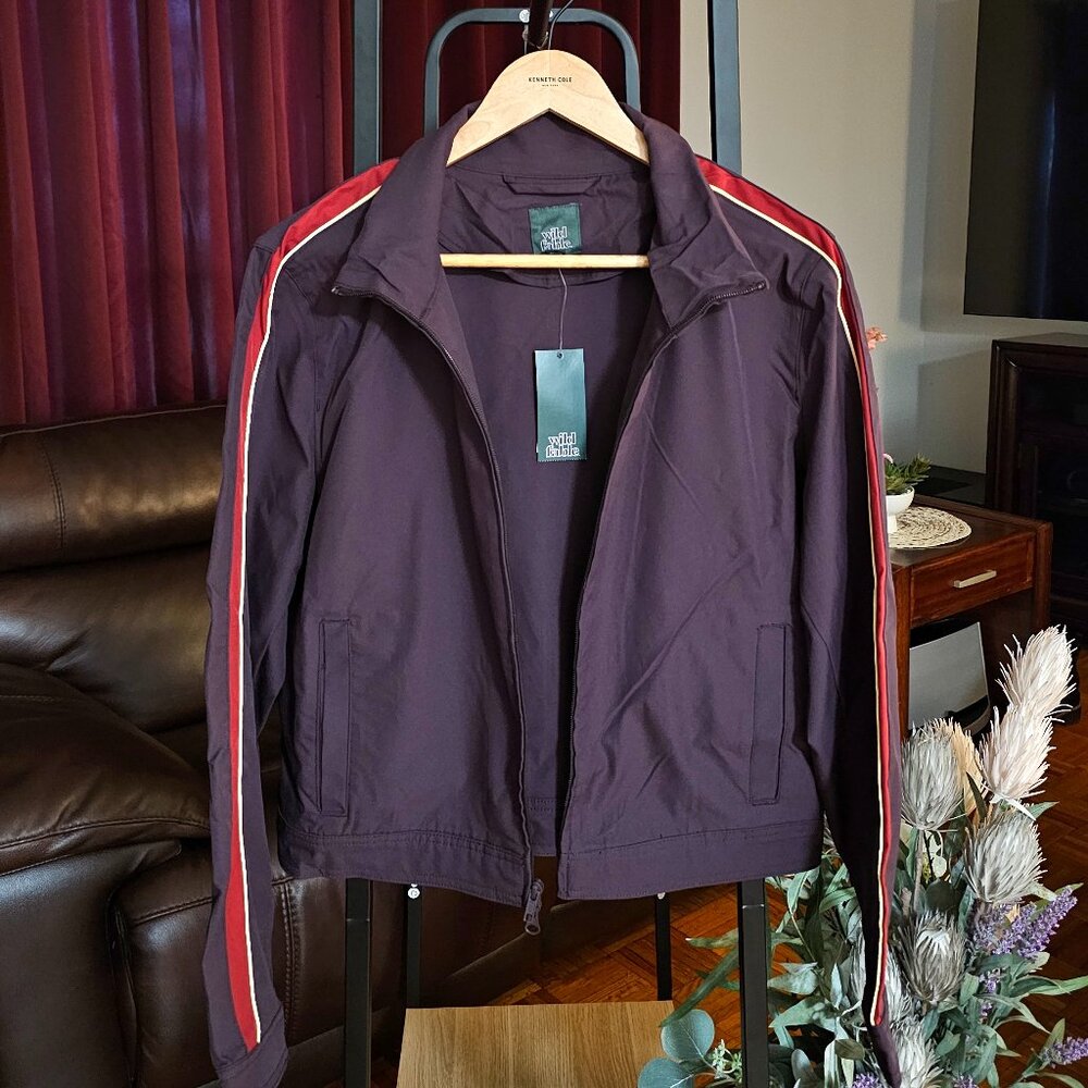 WILD FABLE ZIP-FRONT TRACK JACKET